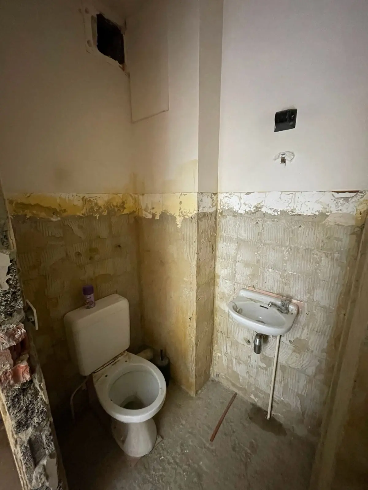 Badkamer voor renovatie Antwerpen
